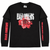 Bad Omens Unisex Layered Long Sleeve T-Shirt: Do You Feel Love? (Black) (Sleeve Print)
