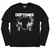 Deftones Unisex 2 In 1 Layered Long Sleeve T-Shirt: Sphynx (Black)
