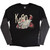 Korn Unisex Layered Long Sleeve T-Shirt: Follow The Leader (Black & Charcoal) (Sleeve Print)