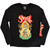 Ghost Unisex Layered Long Sleeve T-Shirt: Serpent Split (Black) (Back & Sleeve Print)
