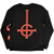 Ghost Unisex Layered Long Sleeve T-Shirt: Serpent Split (Black) (Back & Sleeve Print)
