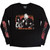 Motley Crue Unisex Layered Long Sleeve T-Shirt: SATD Vintage Flame (Black) (Sleeve Print)