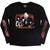 Motley Crue Unisex 2 in 1 Layered Long Sleeve T-Shirt: SATD Vintage Flame (Black) (Sleeve Print)