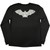 Ozzy Osbourne Unisex Layered Long Sleeve T-Shirt: Tattoo Bat (Black) (Back & Sleeve Print)