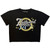 Fleetwood Mac Ladies Crop Top: Circle Logo (Black)