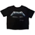 Metallica Ladies Crop Top: Master Of Puppets Tracks (Black)