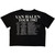 Van Halen Ladies Crop Top: The Power To Raise The Dead (Black) (Back Print)
