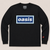Oasis Unisex Long Sleeve T-Shirt: 96 Blue Logo (Black) (Ex-Tour)