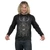 Spiral Unisex Long Sleeve T-Shirt: Viking Norseman (Black) (Back & Sleeve Print)