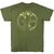 Pantera Unisex T-Shirt: Green Logo (Green) (Back Print)
