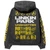 Linkin Park Unisex Pullover Hoodie: Unshatter (Charcoal Grey) (Back Print & Sleeve Print)