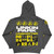 Linkin Park Unisex Pullover Hoodie: Unshatter (Charcoal Grey) (Back Print & Sleeve Print)