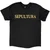 Sepultura Unisex T-Shirt: Discography (Black) (Back Print)