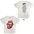 Rolling Stones Unisex T-Shirt: Foreign Tongues Tracklist F&B (White) (Back Print)