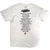 Rolling Stones Unisex T-Shirt: Foreign Tongues Tracklist F&B (White) (Back Print)