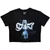 Britney Spears Ladies Crop Top: Snake (Black) 