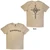 Red Hot Chili Peppers Unisex T-Shirt: Skull Cross (Sand) (Back Print)