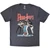 Bon Jovi Unisex T-Shirt: Slippery When Wet '87 (Denim Blue) (Back Print)