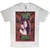 Janis Joplin Unisex T-Shirt: Rose Border (White)