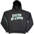 System Of A Down Unisex Pullover Hoodie: Hollywood Logo Tour '26 (Charcoal) (Back Print)
