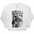 Jimi Hendrix Unisex Sweatshirt: Flag (White)