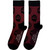Morrissey Unisex Socks: Repeat Faces (Maroon) (UK Size 6 - 11)