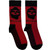 Morrissey Unisex Socks: Face & Text (Red) (UK Size 6 - 11)