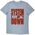 System Of A Down Unisex T-Shirt: Paris Event Tour '26 (Light Blue) (Ex-Tour) (Back Print)
