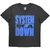 System Of A Down Unisex T-Shirt: Paris Event Tour '26 (Charcoal Grey) (Ex-Tour) (Back Print)