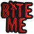 Avril Lavigne Standard Patch: Bite Me