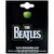 The Beatles Pin Badge: Drop T Logo (White on Black)