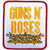Guns N' Roses Standard Patch: Stacked White (White)