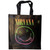 Nirvana Eco Shopper: Sorbet Ray Happy Face (Black) (Back Print)