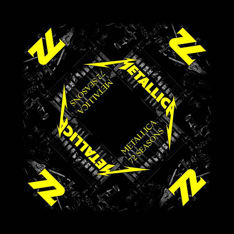Metallica Unisex Bandana: 72 Seasons (Black)
