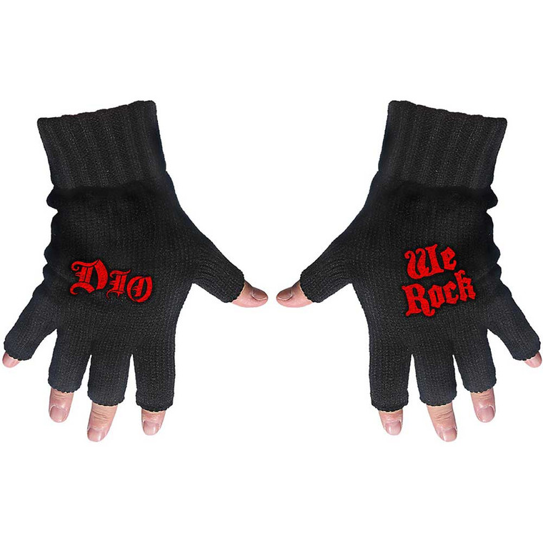 Dio Fingerless Gloves: We Rock