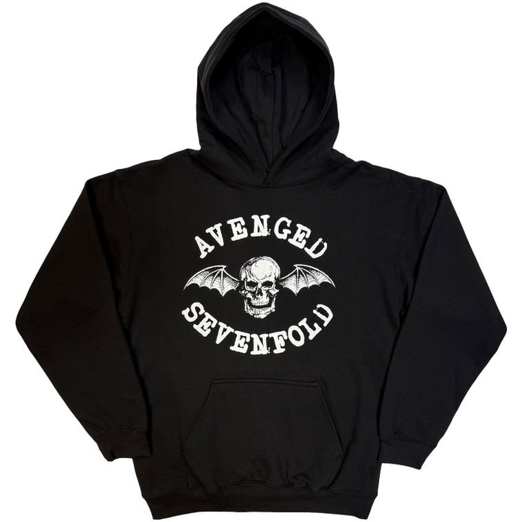 Avenged Sevenfold Unisex Pullover Hoodie: Logo (Black)