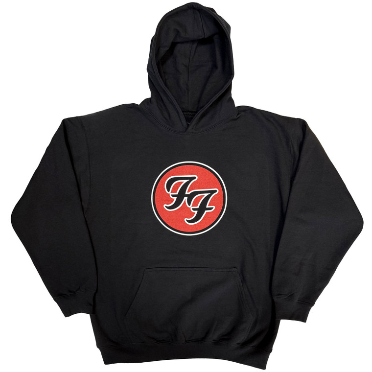 Foo Fighters Unisex Pullover Hoodie: FF Logo (Black)