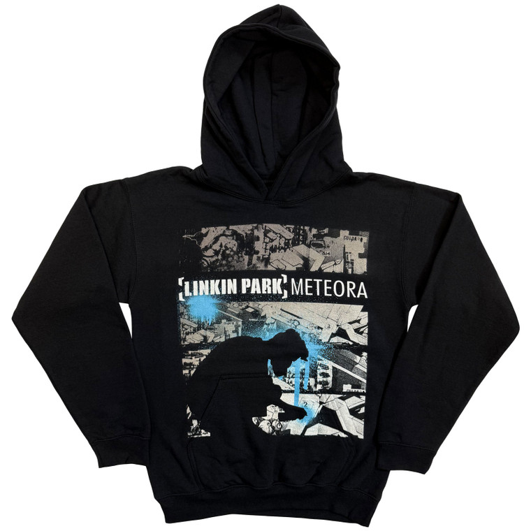 Linkin Park Unisex Pullover Hoodie: Meteora Drip Collage (Black)