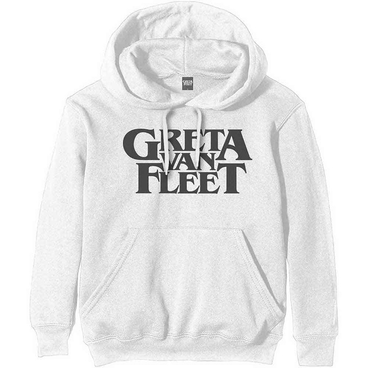 Greta Van Fleet Unisex Pullover Hoodie: Logo (White)