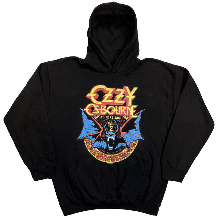 Ozzy Osbourne Unisex Pullover Hoodie: Bat Circle (Black)