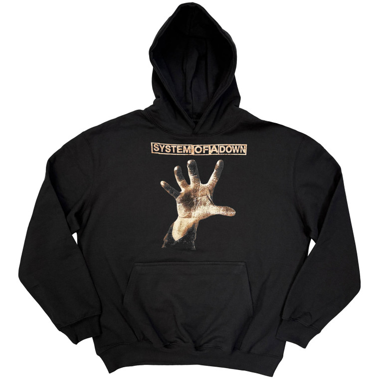 System Of A Down Unisex Pullover Hoodie: Hand (Black)