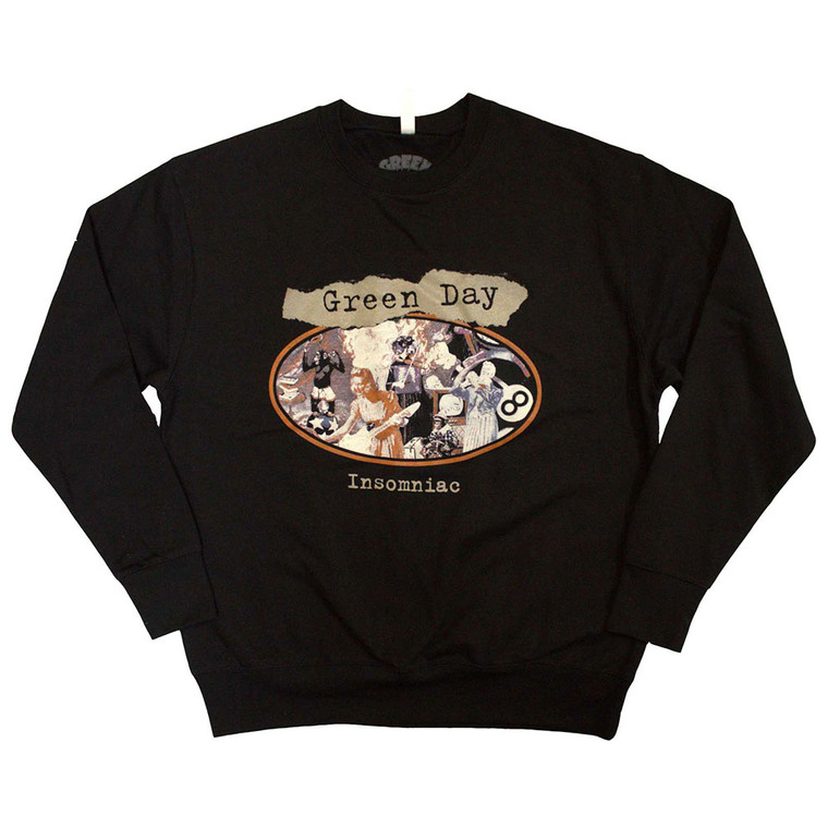 Green Day Unisex Sweatshirt: Insomniac (Black)