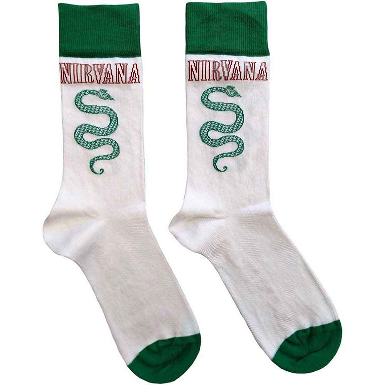 Nirvana Unisex Ankle Socks: Serve The Servants (White) (UK Size 7 - 11)