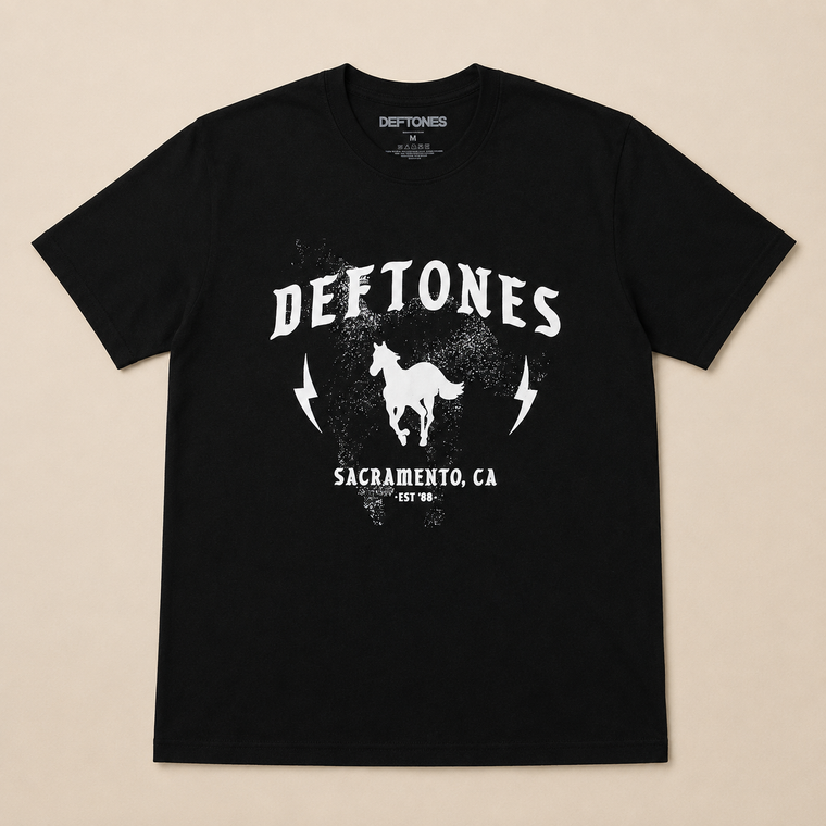 Deftones Unisex T-Shirt: Electric Pony (Black)