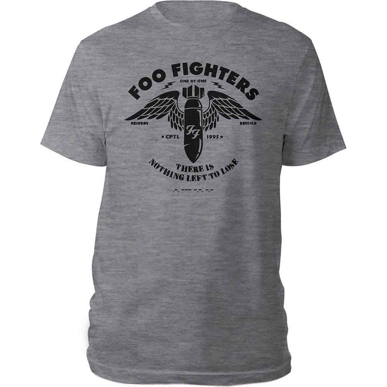 Foo Fighters Unisex T-Shirt: Stencil (Grey)