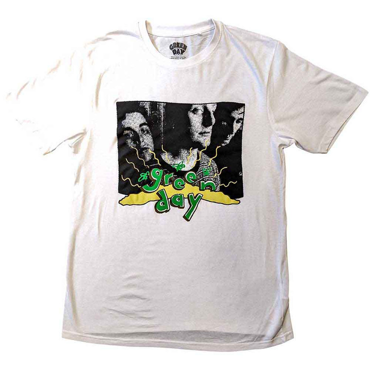 Green Day Unisex T-Shirt: Dookie Photo (White)