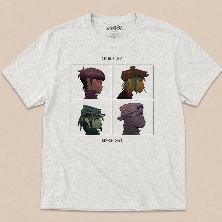 Gorillaz Unisex T-Shirt: Demon Days (White)