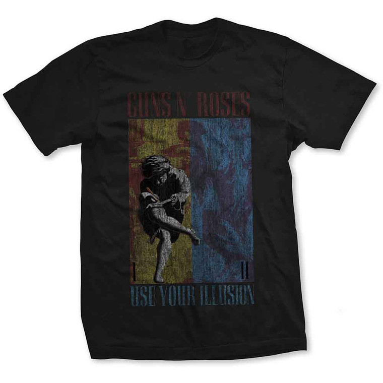 Guns N' Roses Unisex T-Shirt: Use Your Illusion (Black)