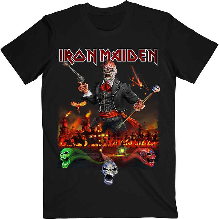 Iron Maiden Unisex T-Shirt: Legacy of the Beast Live Album (Black)