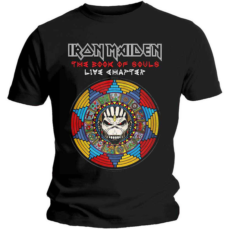 Iron Maiden Unisex T-Shirt: Book of Souls Live Chapter (Black)